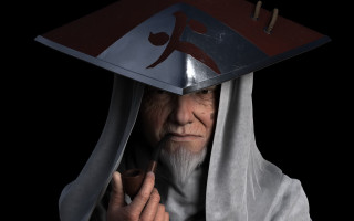 Old man hat cigarette beard - his hand and a cigarette free wallpaper