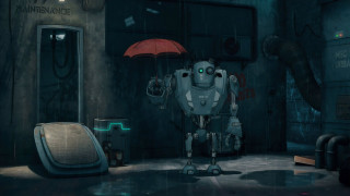 Robot umbrella room chair automatistes - enki bilal free wallpaper