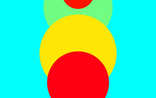 Traffic light red yellow blue - a traffic light free wallpaper