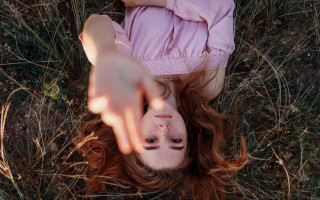 Girl hair blowing onground outdoors - elinor proby adams free wallpaper for desktop