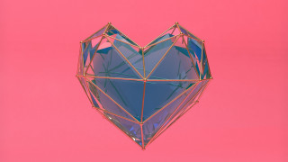 Heart shape pink background 3d - a pink background behind free wallpaper