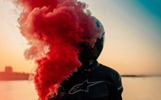 Black jacket red smoke water - filip hodas free wallpaper for desktop