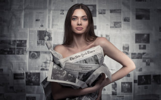 Anka zhuravleva fashion photo city - a newspaper free wallpaper