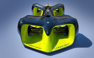 Futuristic vehicle cockpit rearwing 3d - a futuristic vehicle free wallpaper