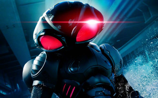 Robot red eyes helmet water - a robot free wallpaper