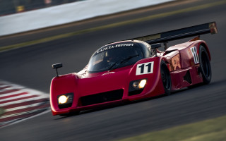 Red racecar number11 cobra sharplines - a red race car free wallpaper