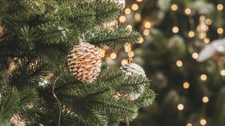 Pine cone ornament christmas bokeh - ornamental free wallpaper for desktop