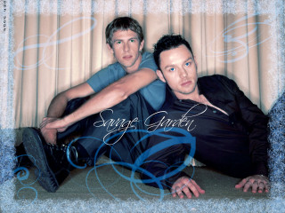 Two men floor blue background - david g. sorensen free wallpaper