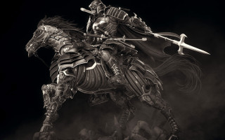 Knight horse sword fantasy armor - a knight free wallpaper