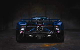 Blue black cobra sportscar darkroom - on free wallpaper