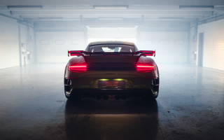 Garage fogged car puzzle backlit - the back of its free wallpaper for desktop