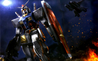 Robot dirt sword fire mecha - the dirt free wallpaper