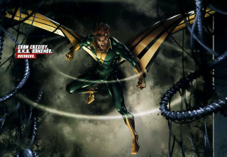 Man green suit flying sword - a green suit free wallpaper