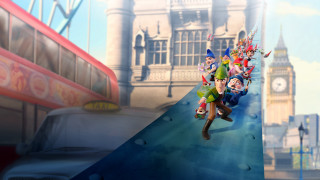 Elves bus clock tower magical - cliff childs free wallpaper