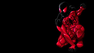 Spiderman dancing dark glowing helmet - his hands in free wallpaper