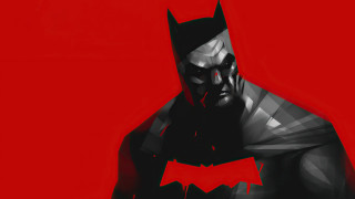 Batman red mask glowing hood - a black mask free wallpaper for desktop