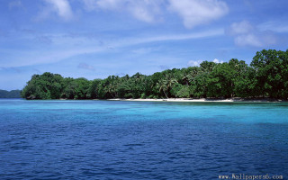 Water trees beach boat nature - both side of it free wallpaper for desktop