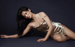 Gold dress chen lu elegant - chen lu free wallpaper