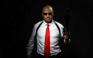 Man white shirt red tie 2 - ahmed yacoubi free wallpaper