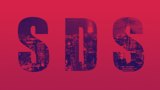 Red black city numbers s2 - photo of a city free wallpaper