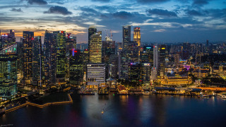 Tokyo cityscape night lights water - a body of water in front free wallpaper for desktop