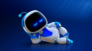 Robot astronaut blue surface moon - a blue surface free wallpaper for desktop