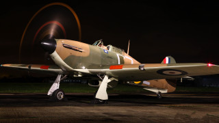 Small airplane runway night art - a small airplane free wallpaper