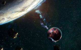 Space station large object background - a space station free wallpaper for desktop