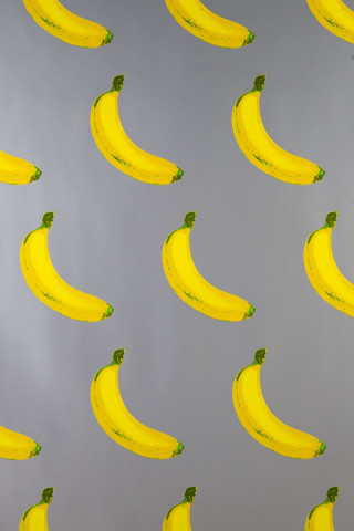 Flying bunch banana gray background - andy warhol free wallpaper