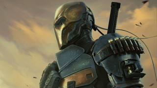 Man suit gun sky birds - his hand and a sky background free wallpaper