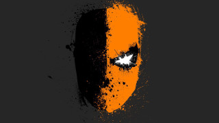 Black orange mask night sky - mask free wallpaper