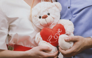 Romantic man woman teddy bear - the man free wallpaper