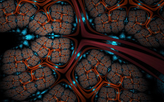 Brain blue light red line - a red line free wallpaper for desktop