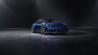 Blue porsche spotlight 3d render - spotlight free wallpaper