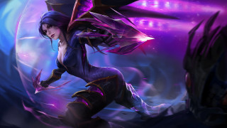 Purple warrior solo splash art - a purple outfit holding free wallpaper