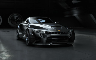 Silver sports car digital rendering - a tire free wallpaper