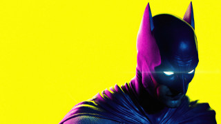 Batman man yellow mask purple - a purple cape free wallpaper