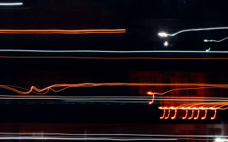 Blurry streetlight night futurism urban - a blurry photo of a street light free wallpaper