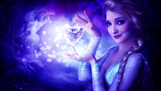 Beautiful lady crystal ball fantasy - a crystal ball free wallpaper