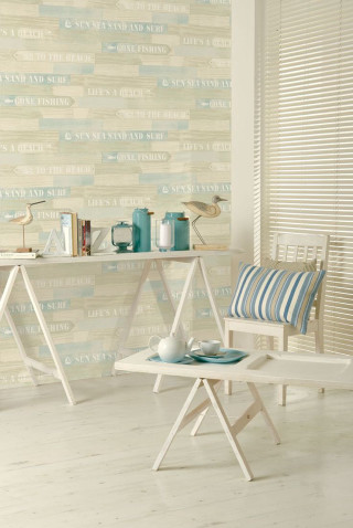White table blue white striped - free retro wallpaper for mobile