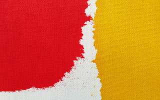 Red yellow painting white background - painting free wallpaper