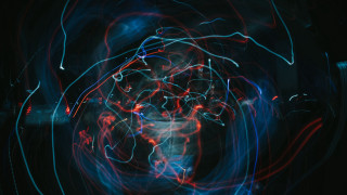 Blurry blue red abstract lighting - a blurry image free wallpaper for desktop