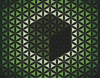 Black green pattern circular design - geometric shape free wallpaper for desktop