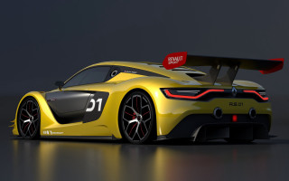 Yellow sports car red tag - the top of the car free wallpaper