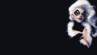 White hair black makeup mask - black eye free wallpaper