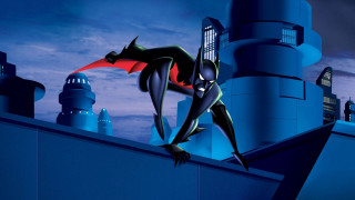 Batman rooftop red cape building - bruce timm free wallpaper for desktop
