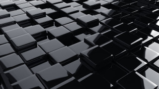 Black white cubes abstract illusion - abstract illusionism free wallpaper