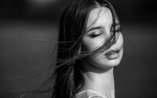 Woman blowing hair elina karimova - arabesque free wallpaper