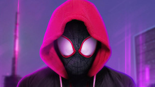 Spiderman mask red hoodie purple - a red hoodie free wallpaper for desktop