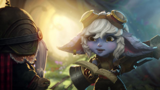 Yordle blue skin white hair - a character free wallpaper